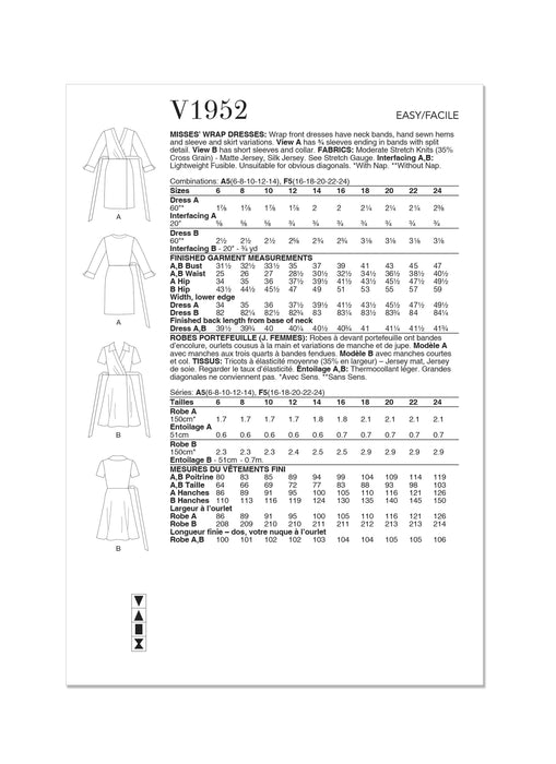 Patron Vogue - Jupe, Robe Patron Vogue 