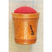 Pique-épingles en bois de charme avec tissu de lin - Sajou Mercerie Sajou Rouge 