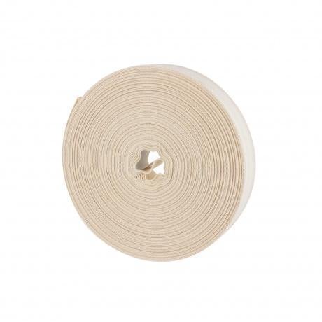 Sergé de coton 25mm écru Rubanerie Maison du Haut Mercier 
