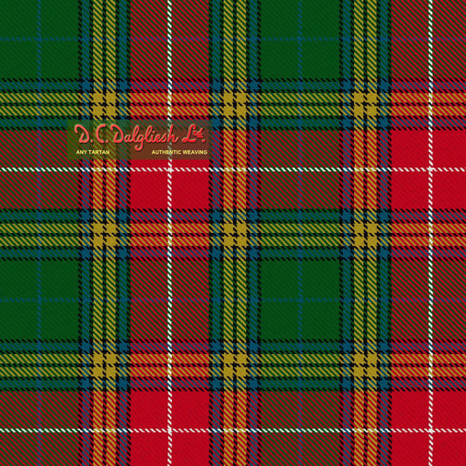 Tartan Écossais - Tissu traditionnel - Fait main en Écosse - Baxter Tissus DC Dalgliesh 
