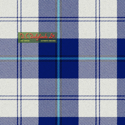 Tartan Écossais - Tissu traditionnel - Fait main en Écosse - Cunningham Dress Dance Royal Blue Tissus DC Dalgliesh 
