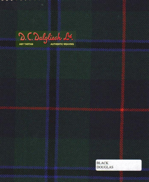 Tartan Écossais - Tissu traditionnel - Fait main en Écosse - Douglas Black (Dalgliesh) Tissus DC Dalgliesh 