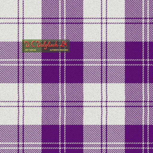 Tartan Écossais - Tissu traditionnel - Fait main en Écosse - Erskine Purple Dress Dance Tissus DC Dalgliesh 