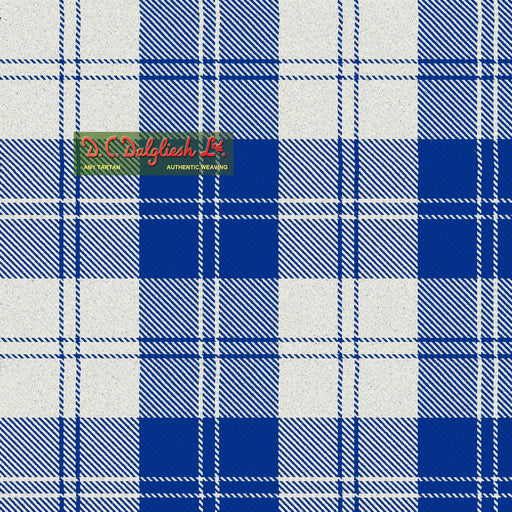 Tartan Écossais - Tissu traditionnel - Fait main en Écosse - Erskine Royal Blue Dress Dance Tissus DC Dalgliesh 