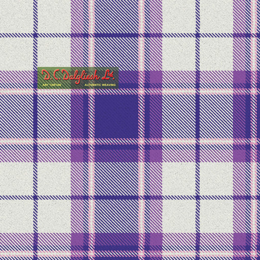 Tartan Écossais - Tissu traditionnel - Fait main en Écosse - Longniddry Lavender Dress Dance Tissus DC Dalgliesh 