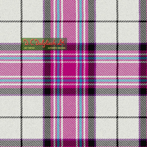 Tartan Écossais - Tissu traditionnel - Fait main en Écosse - MacKellar Dress Dance Cerise Tissus DC Dalgliesh 