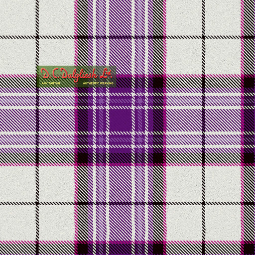 Tartan Écossais - Tissu traditionnel - Fait main en Écosse - MacKellar Dress Dance Purple Tissus DC Dalgliesh 