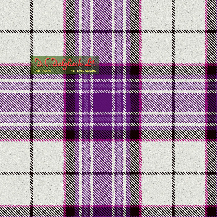 Tartan Écossais - Tissu traditionnel - Fait main en Écosse - MacKellar Dress Dance Purple Tissus DC Dalgliesh 