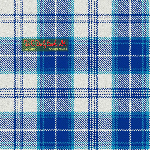 Tartan Écossais - Tissu traditionnel - Fait main en Écosse - Menzies Dress Dance Royal Blue Tissus DC Dalgliesh 