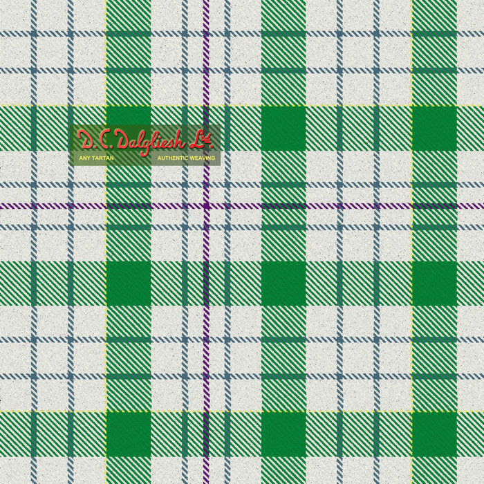 Tartan Écossais - Tissu traditionnel - Fait main en Écosse - Milne Dress Dance Green Tissus DC Dalgliesh 