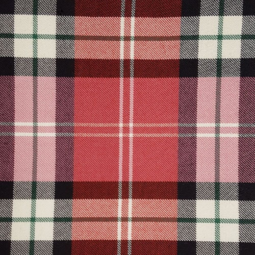 Tartan Écossais - Tissu traditionnel - Fait main en Écosse - Nisbet Dress Dance Rose Tissus DC Dalgliesh 