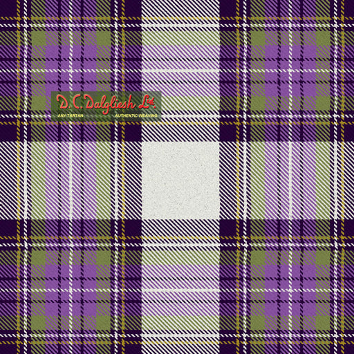 Tartan Écossais - Tissu traditionnel - Fait main en Écosse - Stewart Purple Dress Dance Tissus DC Dalgliesh 
