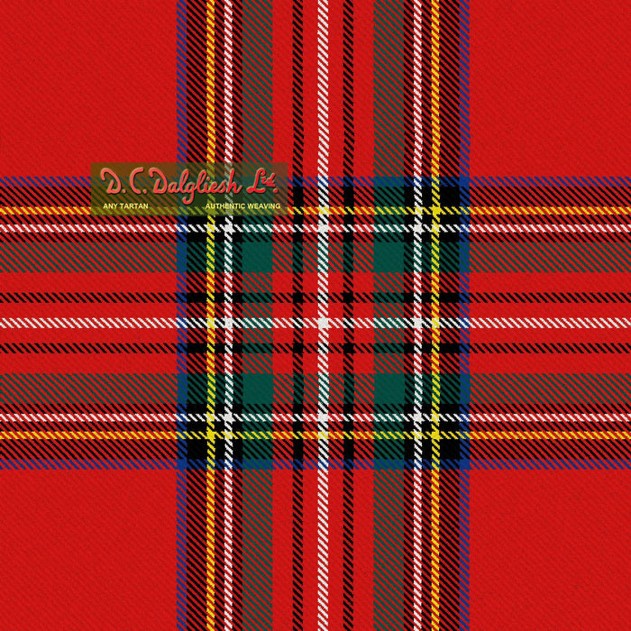 Tartan Écossais - Tissu traditionnel - Fait main en Écosse - Stewart Royal Tissus DC Dalgliesh 