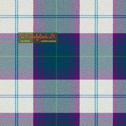 Tartan Écossais - Tissu traditionnel - Fait main en Écosse - Tweedsmuir Blue Dress Dance Tissus DC Dalgliesh 