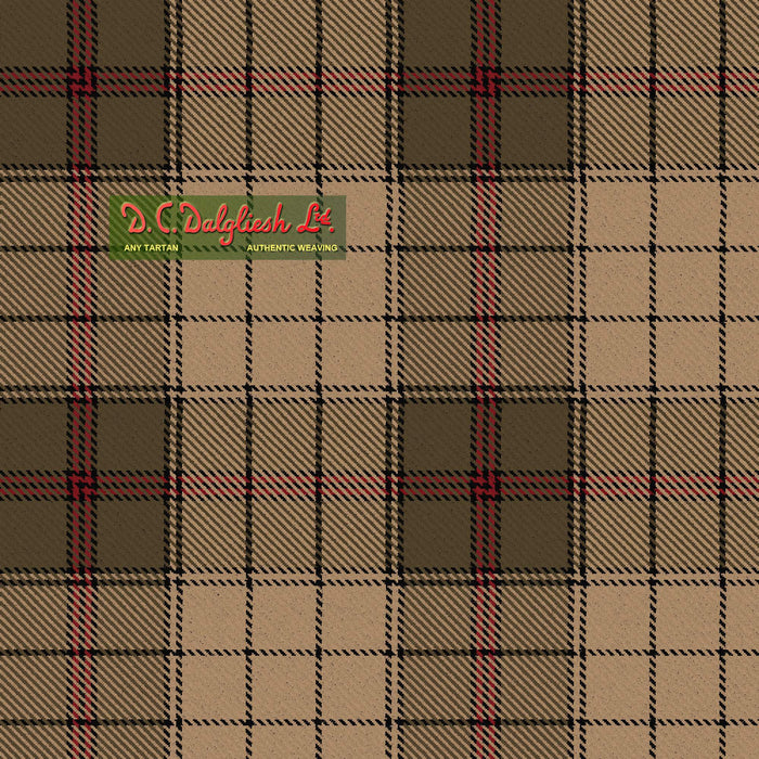 Tartan Écossais - Tissu traditionnel - Fait main en Écosse - Ulster Brown Tissus DC Dalgliesh 
