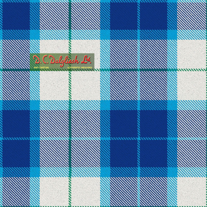 Tartan Écossais - Tissu traditionnel - Fait main en Écosse - Wallace Dress Dance Blue Tissus DC Dalgliesh 