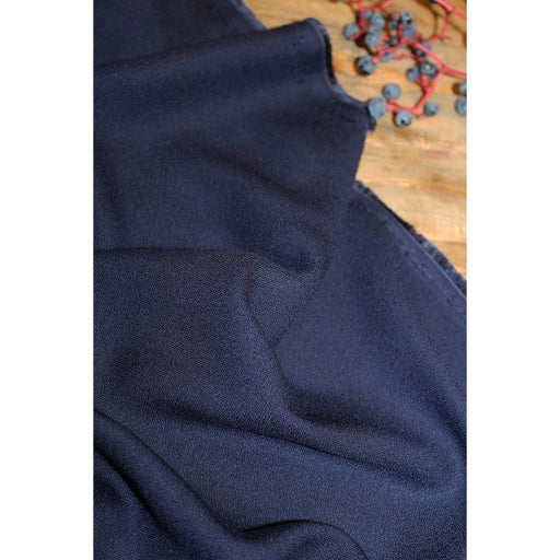 Tissu Bleu Atlantique Crêpe de Viscose Tissus Eglantine et Zoé 