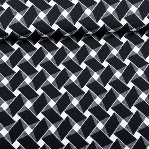 Tissu Geometric Black Illusion Tissus VERACHTERT 