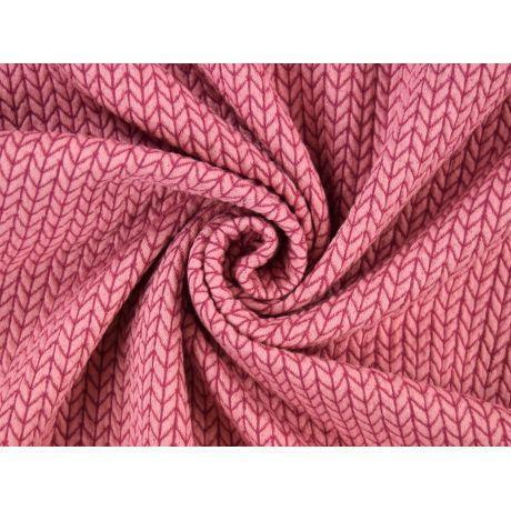 Tissu jersey Alb Stoffe big knit rose-fushia Tissus ALB Stoffe 