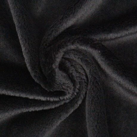 Tissu peluche Kullaloo snugly 5 mm noir Tissus Kullaloo 