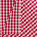 Tissu vichy popeline coton 10/10mm rouge Tissus Maison du Haut Mercier 