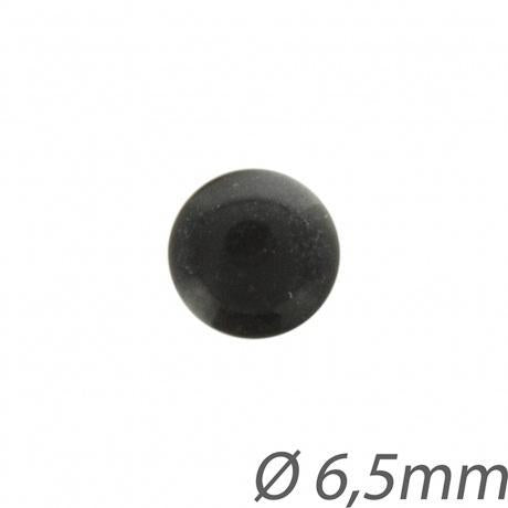 Yeux boutons à coudre noir taille 6,5mm Mercerie 3b com 